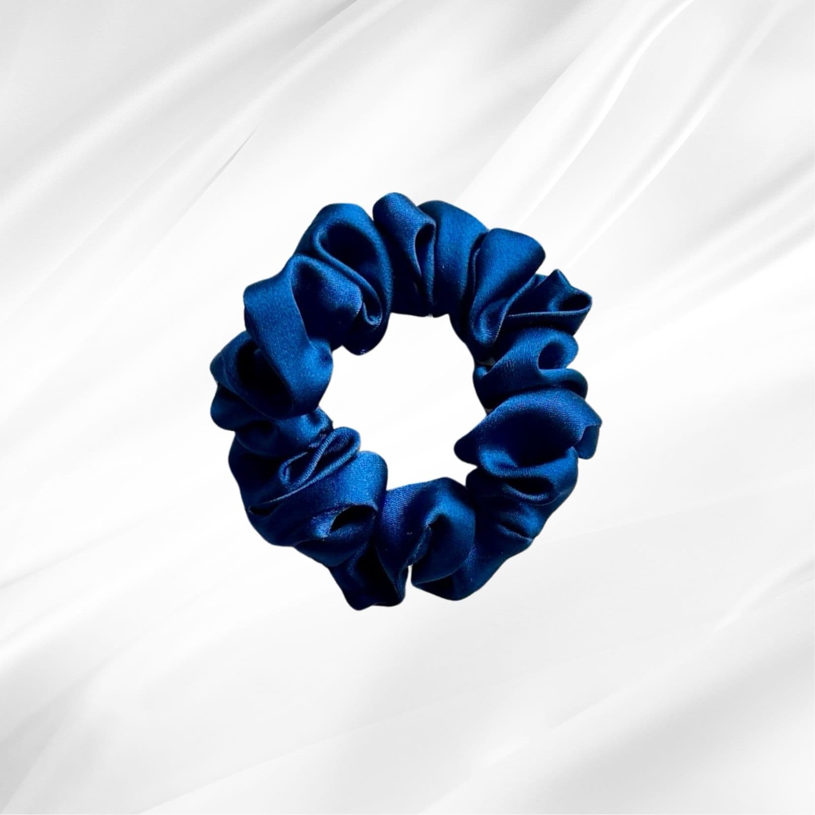 ROYAL BLUE – hedvábná scrunchie MINI