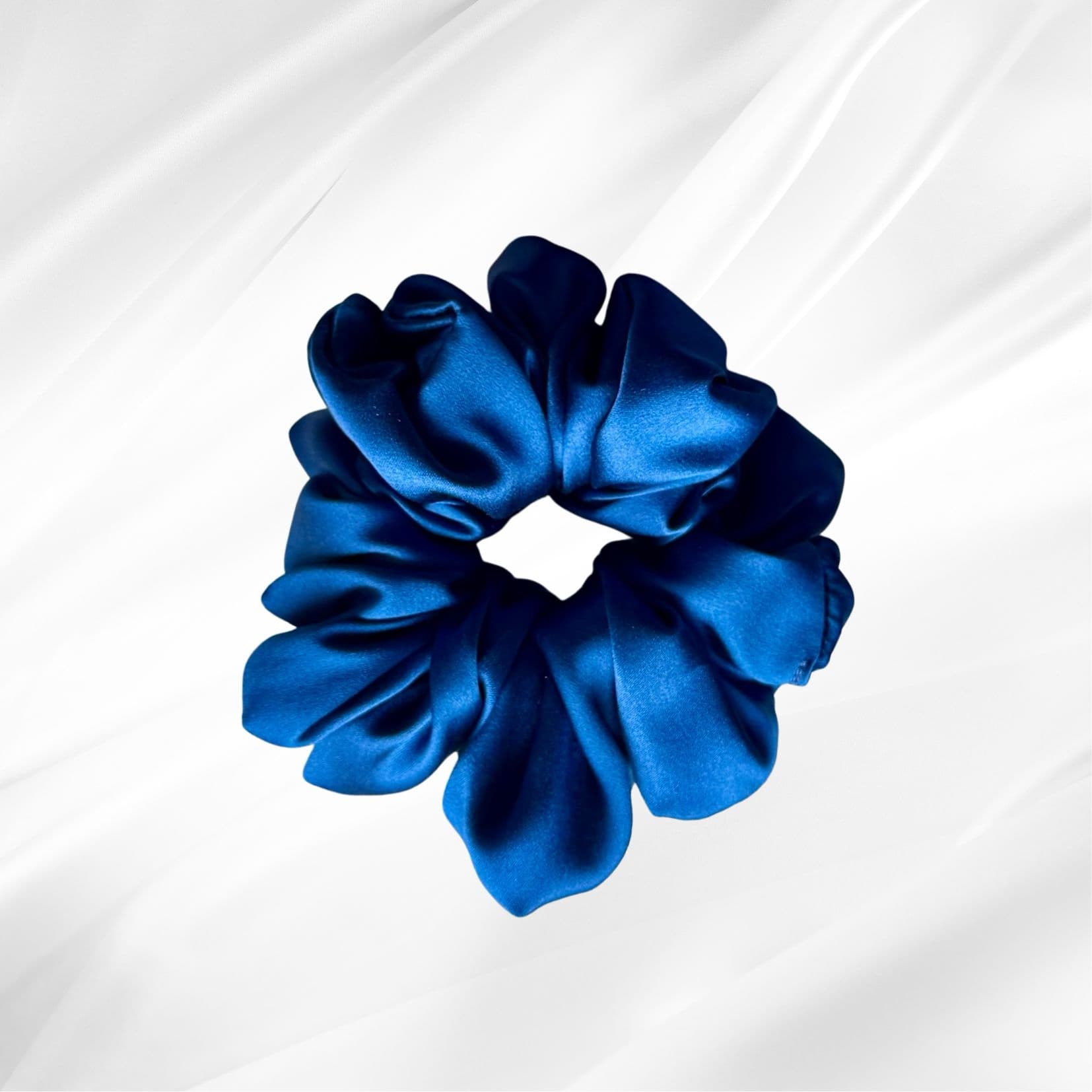 ROYAL BLUE – hedvábná scrunchie JUMBO