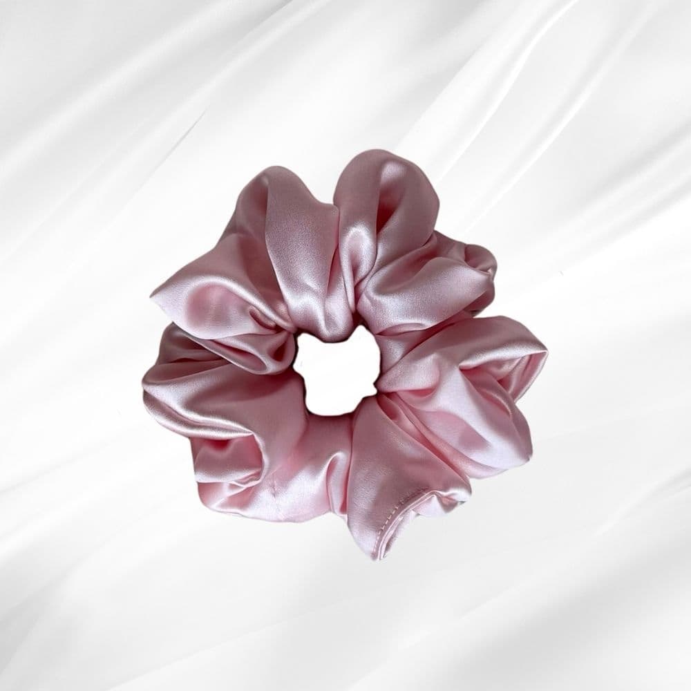 BABY PINK – hedvábná scrunchie JUMBO - View 1