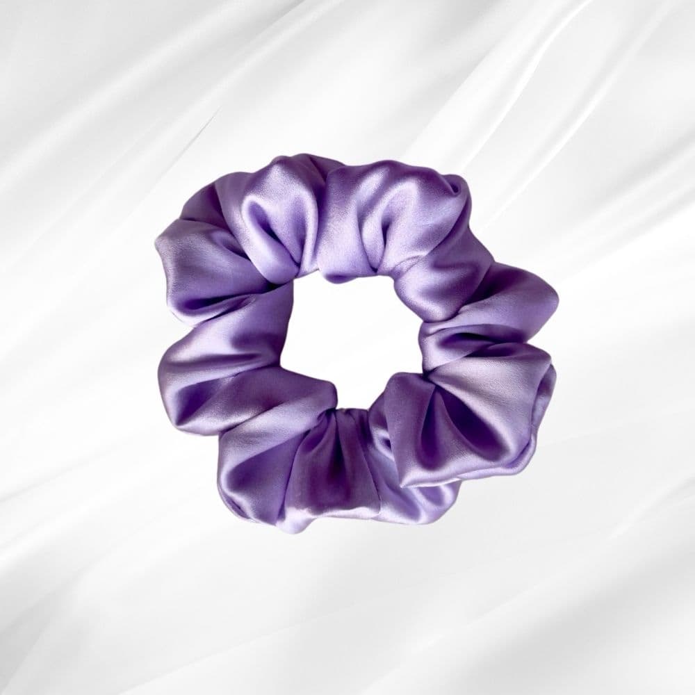 LAVENDER HAZE– hedvábná scrunchie KLASIK - View 1