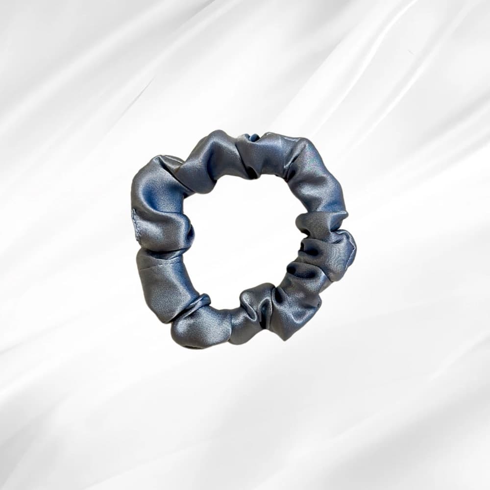 SILVERBLUE MOON – hedvábná scrunchie MINI - View 1