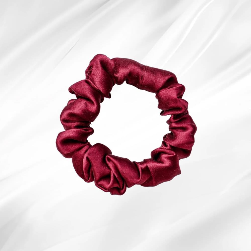 SEMISWEET WINE – hedvábná scrunchie MINI - View 1