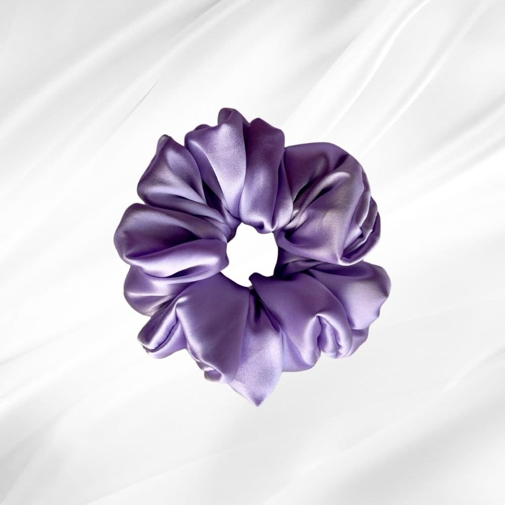 LAVENDER HAZE– hedvábná scrunchie JUMBO - View 1