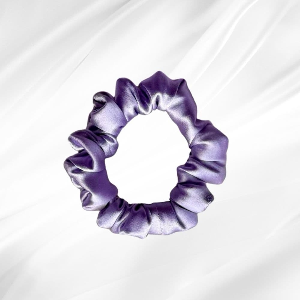 LAVENDER HAZE– hedvábná scrunchie MINI - View 1