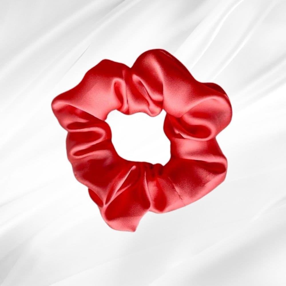 CORAL REEF - hedvábná scrunchie KLASIK - View 1