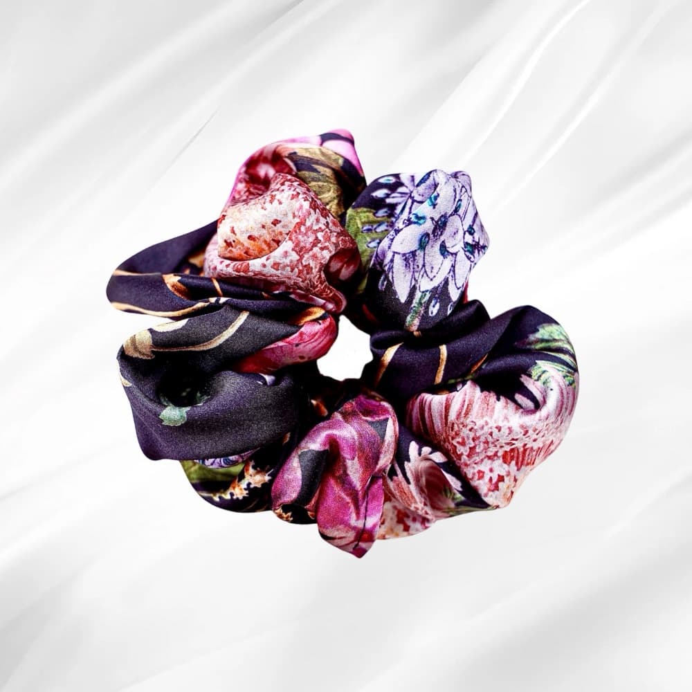 FLORA'S DRESS - hedvábná scrunchie JUMBO - View 1