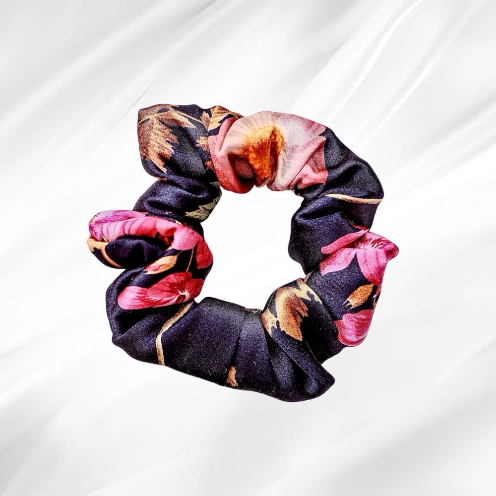 FLORA'S DRESS - hedvábná scrunchie KLASIK - View 1